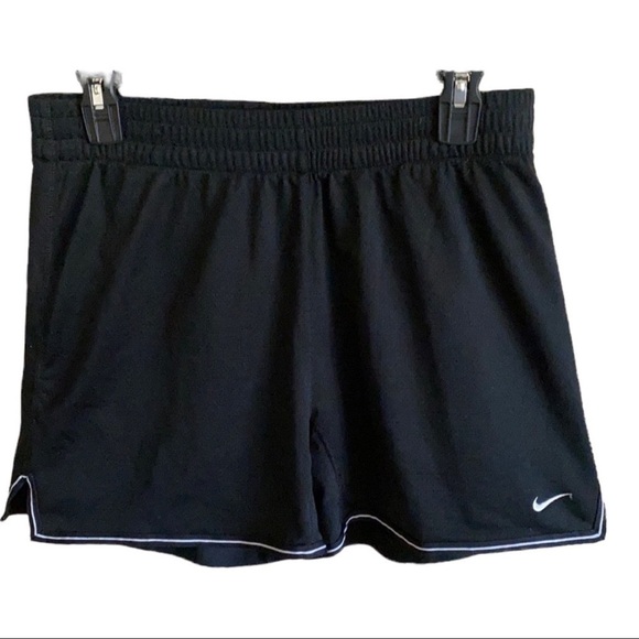 Nike Dri-Fit Athletic Shorts Black White Trim Shorts Size … - Picture 1 of 8